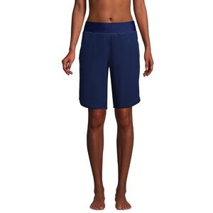 Lands' End Women's 11" Quick Dry Modest Swim Shorts with Panty - Size: 4 - NWT